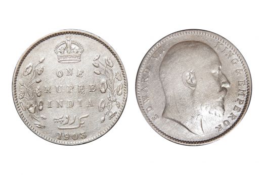 British India, Edward VII, Rupee, Silver, Mint - Calcutta, 1903