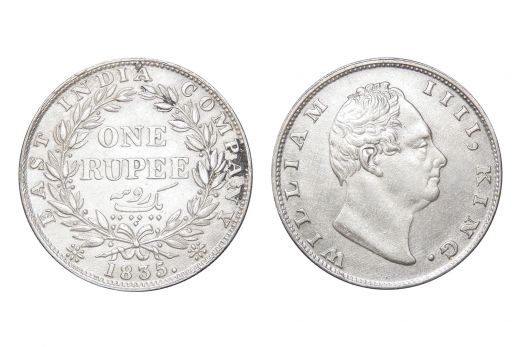 East India Company, William IIII, Rupee, Silver, 1835