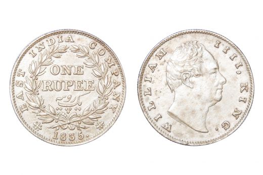 East India Company, William IIII, Rupee, Silver, 1835