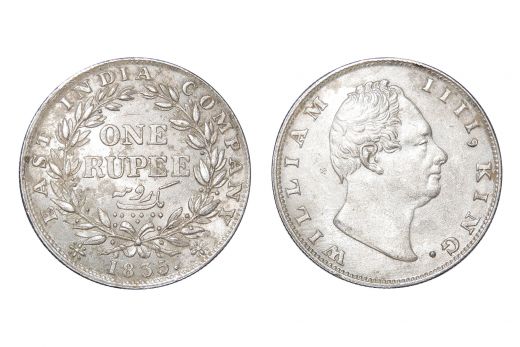 East India Company, William IIII, Rupee, Silver, 1835