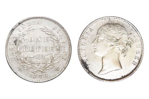 East India Company, Victoria Queen (D.L), Rupee, Silver, 1840