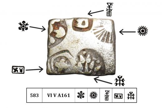 Mauryan Empire , Ashoka ( C.268 - 232 BC) ,Karshapana