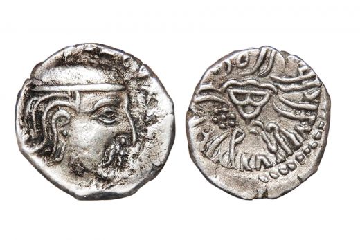 Western Kshatrapas, Svami Rudrasena III S/o Svami Rudradaman II ,  Drachm (C.348 - 378C.E)