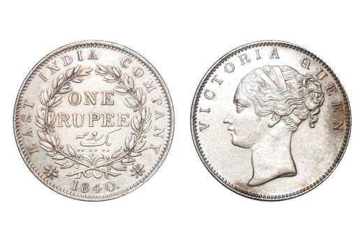 East India Company, Victoria Queen (C.L), Rupee, Silver, 1840
