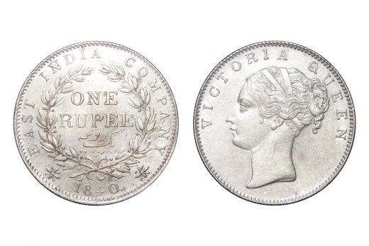 East India Company, Victoria Queen (C.L), Rupee, Silver, 1840
