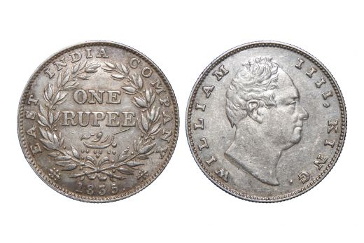 East India Company, William IV, Silver Rupee – Bombay Mint, 1835