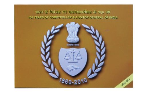 2011 - COMPTROLLER & AUDITOR GENERAL OF INDIA 1860 - 2010 UNC SET