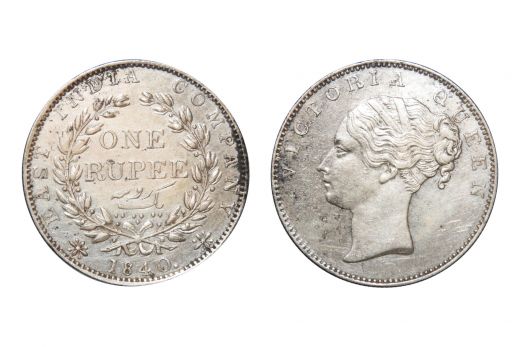 East India Company, Victoria Queen (C.L), Rupee, Silver, 1840