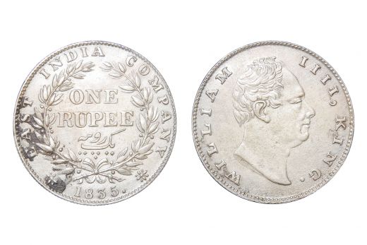 East India Company, William IIII, Rupee, Silver, 1835