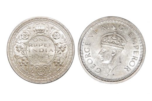 British India, George V, Rupee, Silver, Mint - Bombay, 1918
