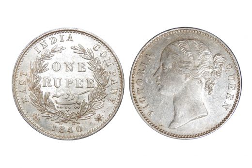East India Company, Victoria Queen, Rupee, 1840