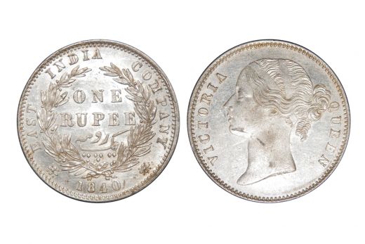 East India Company, Victoria Queen, Rupee, 1840