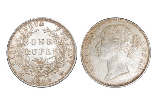 East India Company, Victoria Queen, Rupee, 1840