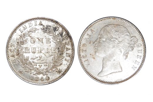East India Company, Victoria Queen, Rupee, 1840