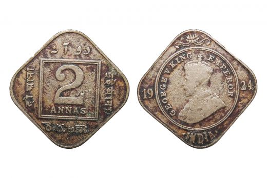 British India , George VI, 1 Anna, Copper Nickel , Mint - Calcutta , 1946
