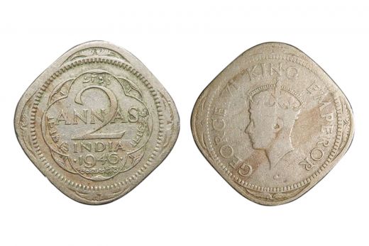 British India , George VI, 2 Annas, Copper Nickel , Mint - Bombay, 1940
