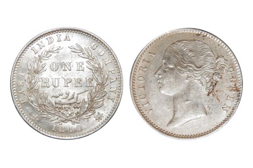 East India Company, Victoria Queen, Rupee, 1840