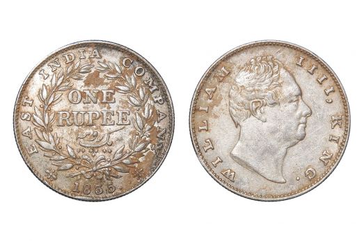 East India Company, William IIII, Rupee, Silver, 1835