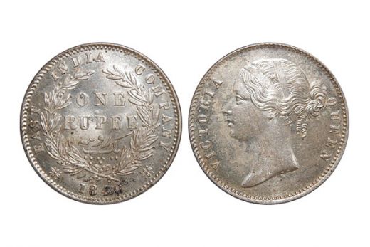 East India Company, Victoria Queen, Rupee, Silver, 1840