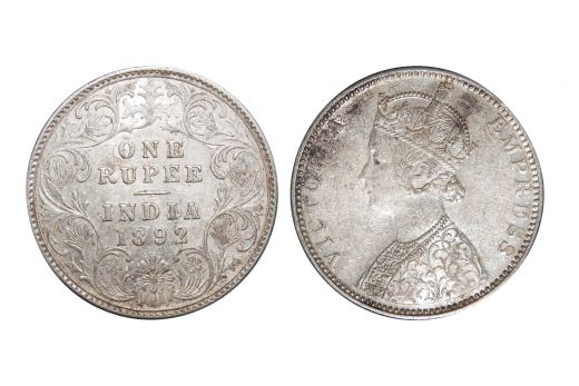 British India, Victoria Empress , Rupee, Silver, Mint - Bombay, 1890