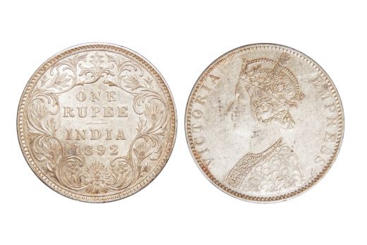 British India, Victoria Empress , Rupee, Silver, Mint - Bombay, 1890