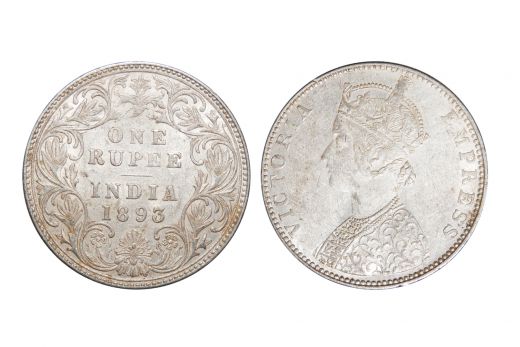 British India, Victoria Empress , Rupee, Silver, Mint - Bombay, 1890