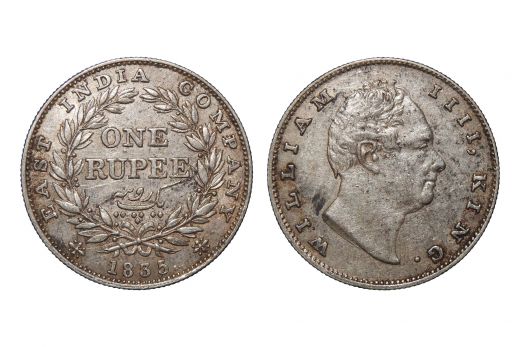 East India Company, William IV, Silver Rupee – Bombay Mint, 1835