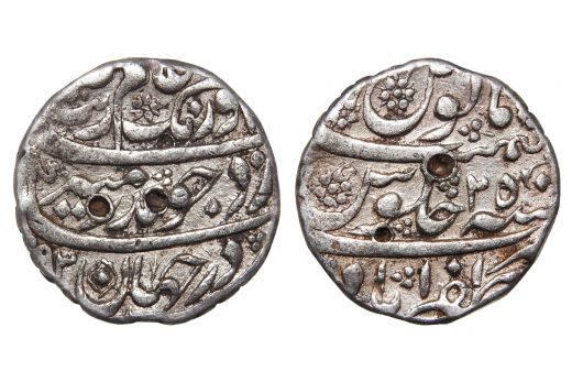 Mughal Empire, Aurangzeb Alamgir, Rupee, Silver, Mint - Zafarabad, AH 1193 / RY 25