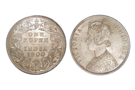 British India, Victoria Empress , Rupee, Silver, Mint - Bombay, 1900