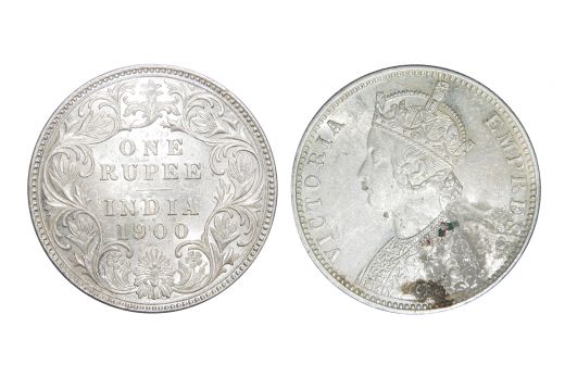 British India, Victoria Empress , Rupee, Silver, Mint - Bombay, 1900