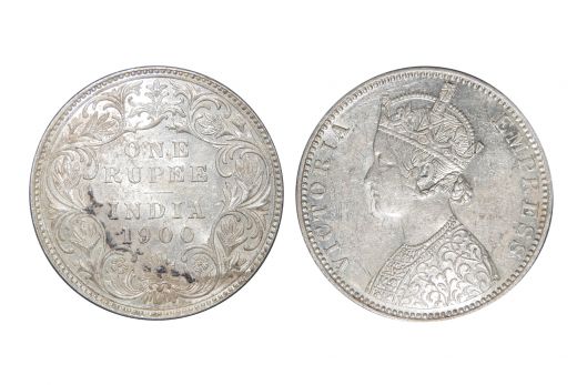 British India, Victoria Empress , Rupee, Silver, Mint - Bombay, 1900