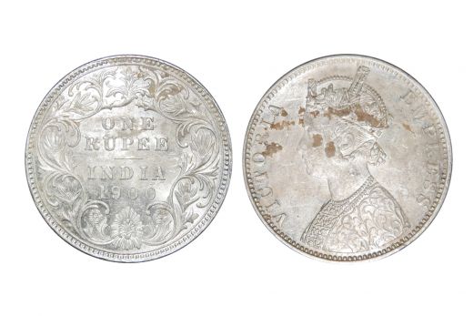British India, Victoria Empress , Rupee, Silver, Mint - Bombay, 1900