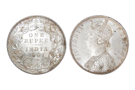 British India, Victoria Empress , Rupee, Silver, Mint - Bombay, 1901