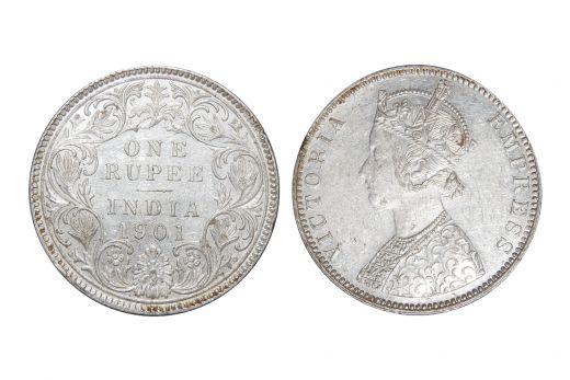 British India, Victoria Empress , Rupee, Silver, Mint - Bombay, 1901