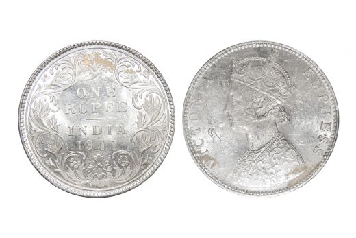 British India, Victoria Empress , Rupee, Silver, Mint - Bombay, 1901