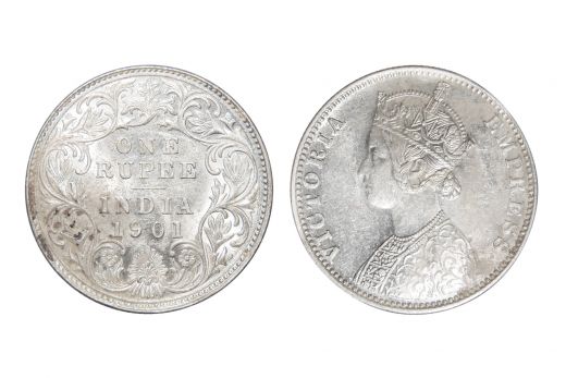 British India, Victoria Empress , Rupee, Silver, Mint - Bombay, 1901