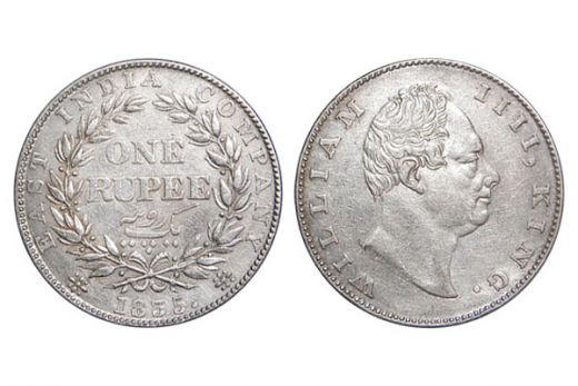 East India Company, William IIII, Rupee, Silver, 1835