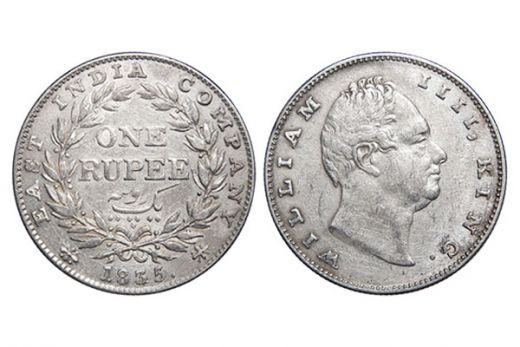 East India Company, William IIII, Rupee, Silver, 1835